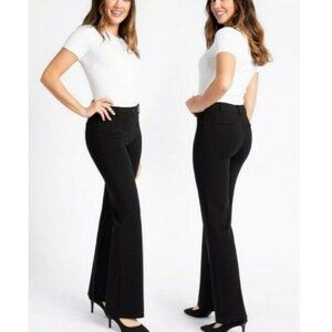 Betabrand w0104 Black Boot Cut Stretch Yoga Dress Pants